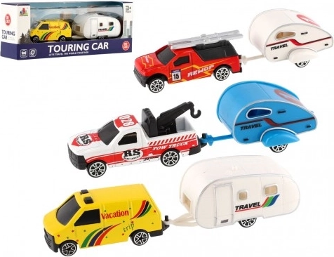 Voiture avec mini caravane pour enfants
