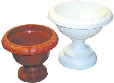 Support de pot de fleurs AMFORA 34, blanc, hauteur 31 cm