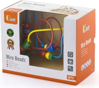 Labyrinthe de perles en bois pour enfants