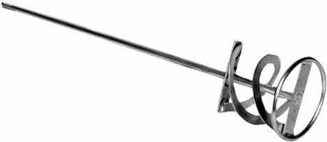 Spirale de mélange 140 × 600 mm M14, rotation à droite, galvanisée