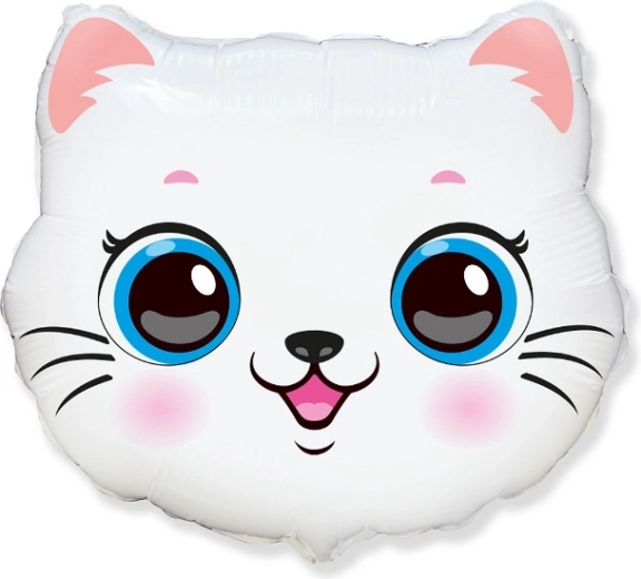 Ballon en feuille chat 51 × 55 cm