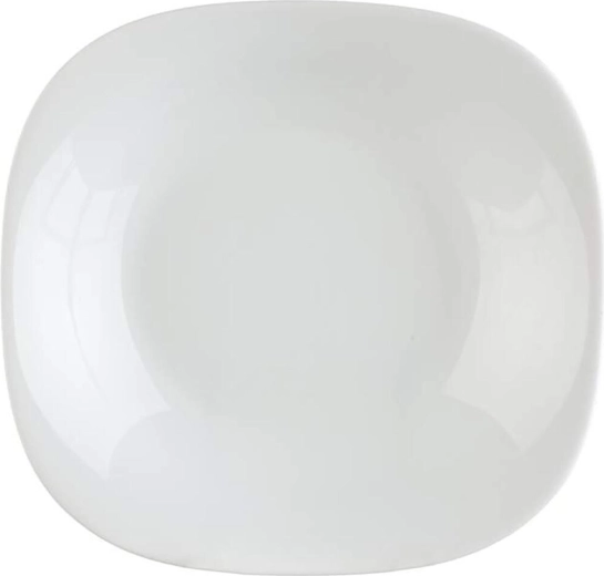 Assiette creuse Parma 23 × 23 cm blanche