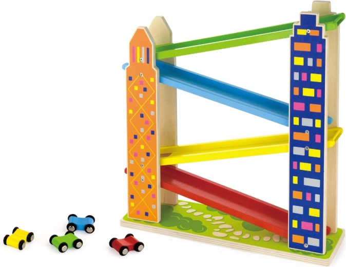 Circuit de voitures en bois Viga Ville