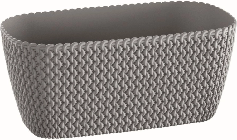 Jardinière Splofy Case 29,7 cm pierre grise
