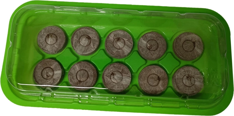 Kit de pré-culture avec 10 pastilles de coco et couvercle