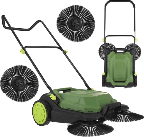 Balayeuse manuelle GARDLOV Nexo 68 cm avec bac 24 l