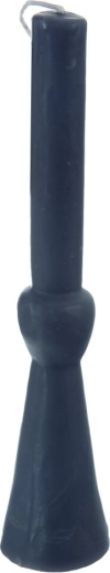 Bougie de table Dinner grise 25 cm