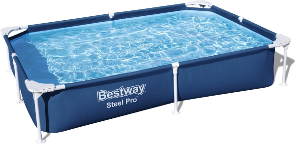SplashJr Steel Pro 221x150x43 BESTWAY Piscine à armature + kit de réparation