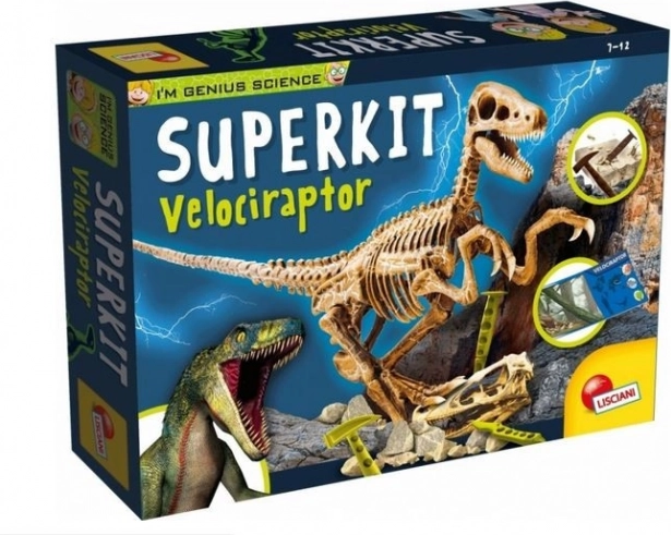 Coffret éducatif I'm Genius Superkit Vélociraptor