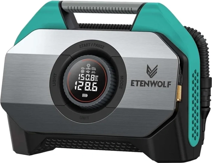 Compresseur automobile Etenwolf S6 11,03 bar 19 200 mAh – Bleu