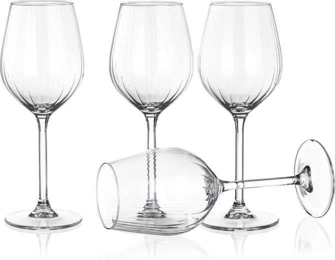 Verres à vin blanc 380 ml Plissé (4 pcs) ROYAL LEERDAM