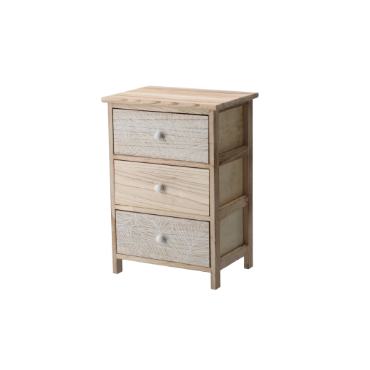 Commode LUIZA à 3 tiroirs 40 × 29 × 58 cm