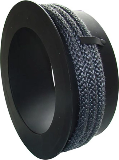 Réduction de fumée pour cheminée 200/150 mm avec corde d’étanchéité, épaisseur 1,5 mm, noir