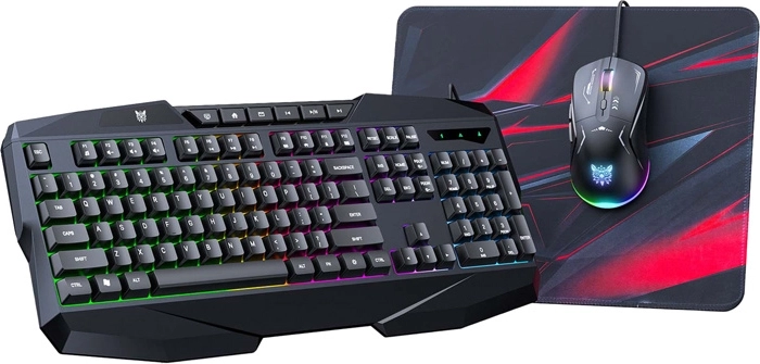 Ensemble gaming Onikuma 3 en 1 – clavier, souris et tapis de souris