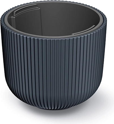 Cache-pot MILLY avec insert amovible 20 cm, anthracite