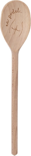 Cuillère en bois avec inscription « Na prdel » 30 cm