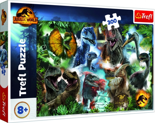 Puzzle 300 pièces Dinosaures préférés Monde jurassique
