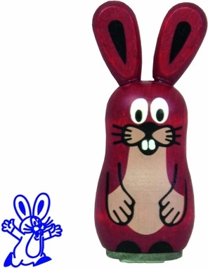 Tampon en bois Lapin Krteček et amis