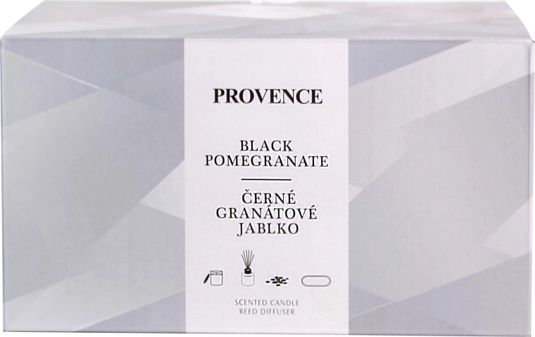 Coffret cadeau PROVENCE Black Pomegranate – bougie et diffuseur