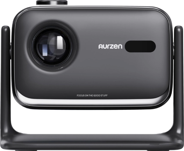 Aurzen Boom Mini mini projecteur noir avec Google TV