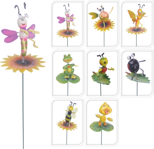 Piquet de jardin Animaux des prés, 59,5 cm – assortiment de 8 modèles