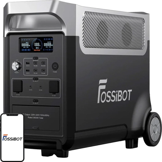 Fossibot F3600 Pro station d’alimentation portable 3600 W (noire)