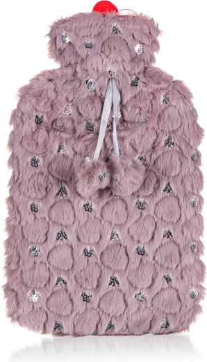 Bouillotte avec housse en peluche 2 L