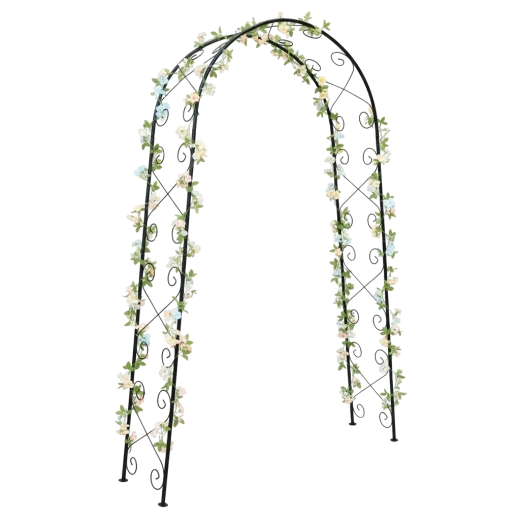 Pergola de jardin arquée 110 × 39 × 230 cm