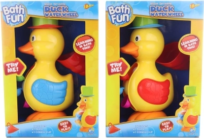 Canard de bain avec moulin à eau pour la baignoire