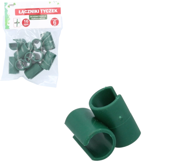 Lot de 6 raccords en T pour tiges de jardin 16 mm