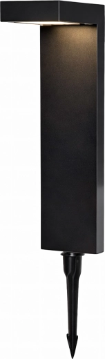 Borne LED de jardin solaire avec capteur crépusculaire, 55 cm, 2 pcs