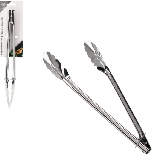 Pince de grillade en acier inoxydable 28 cm