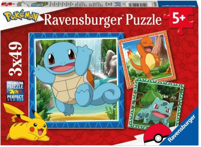 Puzzle Ravensburger Pokémon 3x49 pièces