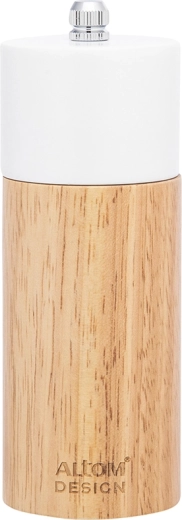 Moulin à épices en bois blanc 5 × 14 cm
