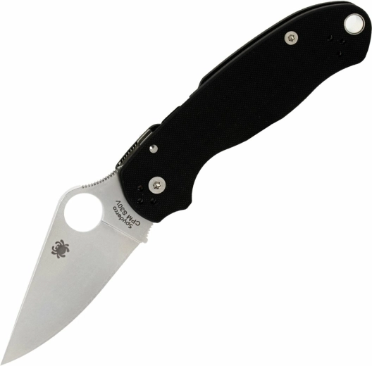 Couteau de poche Spyderco Para 3 Black G10, lame satinée 7,5 cm