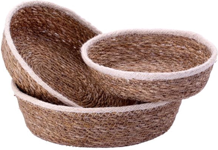 Ensemble de paniers en herbe de mer TORO, 3 pièces