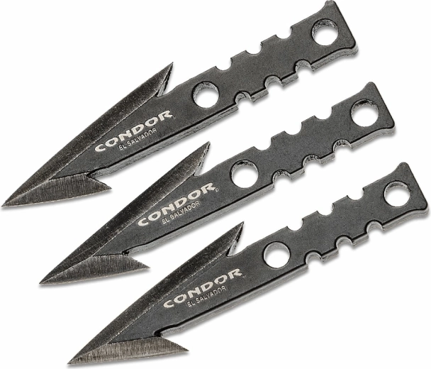 Ensemble de pointes de pêche à ardillons Condor Pocket Pike, 3 pcs, étui en nylon