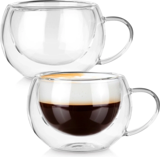 Verres thermiques à double paroi 280 ml, lot de 2