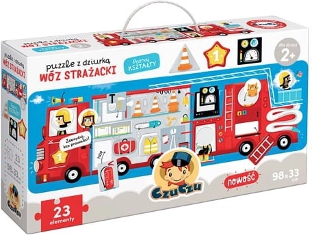 CzuCzu Puzzle avec trou Camion de pompiers