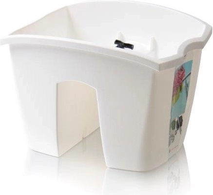Jardinière de balcon Crown 24,2 cm – blanche