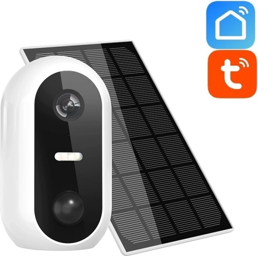 Caméra de sécurité Wi‑Fi sur batterie Solight avec panneau solaire