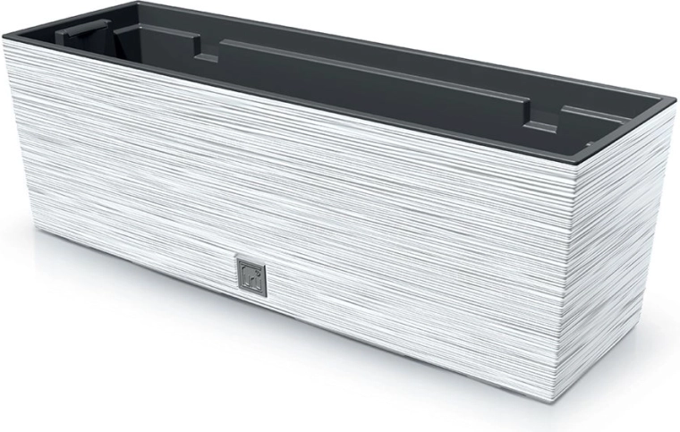Jardinière en plastique FURU CASE 58 cm – blanche