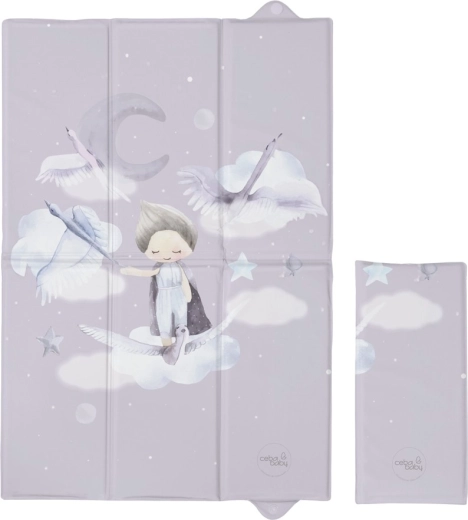 Matelas à langer de voyage CEBA BABY Basic Wild Swans 60 × 40 cm