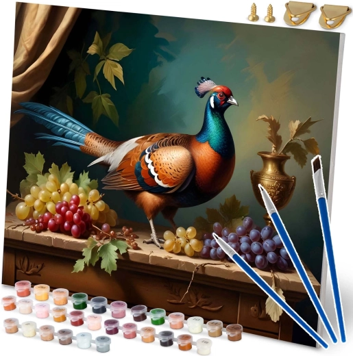 Peinture par numéros 40 × 50 cm – faisan, nature morte MASSIDO