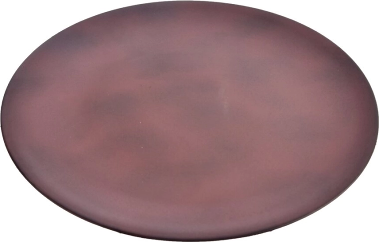 Plateau de service rond en plastique (UH) noir/marron 33 cm