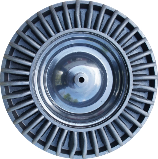 Roue en caoutchouc plein sur jante en tôle – 2e choix, diamètre 390 mm