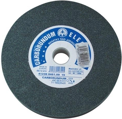 Meule abrasive 150 × 20 × 20 mm, carbure de silicium vert, liant céramique, tendre