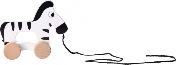 Zèbre en bois à tirer avec ficelle Tooky Toy