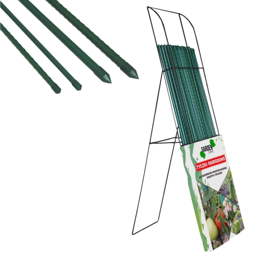 Tuteur revêtu pour plantes avec support, diamètre 11 mm, hauteur 150 cm