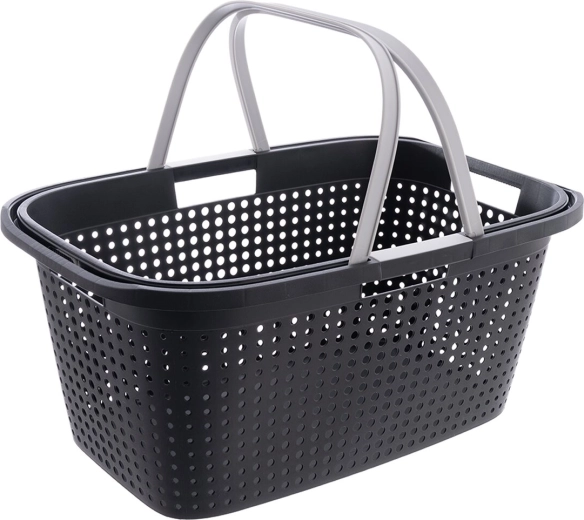 Panier à linge 38 l avec poignées en plastique